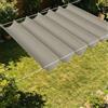 ZHIQXUE Vela Parasole a Onda Retrattile 200 x 200 cm Senza Foratura Vela Ombreggiante a Onda Retrattile Resistente Agli Strappi per Terrazza, Pergola, Veranda, Giardino, Tortora