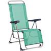 Alco-480ALF-0030 Relax Fibreline, gamba chiusa, colore blu verdo, 103 x 65 x 14 cm (1-480AZ)