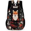WECECE Zainetto Scuola Fox Print Classe 2 Ragazzi e Ragazze Zaino Scolastico Animal Fox 8-11 Anni Cartella Scolastica Leggero con Tasche Laterali Libri Piccoli Oggetti Ritorno a Scuola