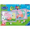 Ravensburger - CreArt Junior Peppa Pig, Kit dipingere con i numeri 5+ anni