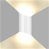 HAWEE 10W Moderno Lampada da Parete LED Applique da Parete Alluminio | Lampada da Muro Interno Esterno, Impermeabile IP65, per Bagno Camera da Letto Scale Portico Corridoio Soggiorno