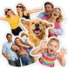 Bemaystar Cuscino personalizzato Cuscini personalizzati con foto, cane gatto a forma di cuscino personalizzato, regali personalizzati per la famiglia e gli amici (un lato, 30 cm)
