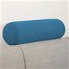 Rr tianshi Cuscino rotondo di supporto per divano, bracciolo, letto, divano, poggiatesta, cuscino lombare, supporto per testa, collo e gambe (20 x 20 x 60 cm, blu navy)