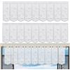 WestCH 2 Pz Tendina Sottolavello Cucina Bianco, 130 X 45 cm, per Cucina, Soggiorno
