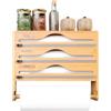 Generico Organizzatore Per Fogli Da Cucina Per Cassetto - Organizzatore Per Fogli Di Alluminio E Carta Oleata,Contenitore Riutilizzabile per Dispensa Cucina Armadio Parete Frigo