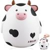 GOMETY Salvadanaio a forma di mucca, grande, 17 x 16,5 cm, per bambini, bianco, regalo per bambini, adatto per ragazzi e ragazze, decorazione per la camera di compleanno, mini salvadanaio