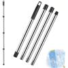 CHSEROK 1.5m Bastone Telescopico, Manico Telescopico, Acciaio Inossidabile Palo Telescopico, Impugnatura in PP, per Uso Domestico, Autolavaggio, Hotel
