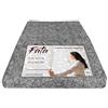 Tex family Tendina Fata - Tende per Interni e Tende a Vetro - Tendine Finestra a Vetro Semitrasparenti Ricamate con Fili Lurex - Poliestere 100% - Pronte all'Uso con Tunnel - 2 Teli - Cm. 60X150 - Grigio
