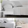 COTTON ARTean Lorea - Set di lenzuola per letto da 105 cm in raso di cotone 400 fili, colore: grigio