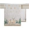 Maison d' Hermine Deer In The Woods Runner da tavola in 100% cotone, per feste, cene, vacanze, cucina, giorno del Ringraziamento, Natale (50cm x 150cm)