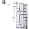HNCS Asta per Tende da Doccia Angolare L Shaped Telescopica Barra Bastone Tenda Doccia A Pressione 304 Acciaio Inossidabile per Bagno Negozio di Abbigliamento,60 to 90 x 80 to 130cm