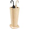 Generico Portaombrelli Elegance 25,5x57 cm - Plastica Effetto Midollino - Interno Esterno Ingresso - 3 Colori: Cashmer Grigio Verde - Made in Italy