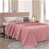 Vionara Home Trapuntino Estivo Matrimoniale, Copriletto Tinta Unita Bicolore, Cipria | Copriletto Trapuntato Leggero in Morbida Microfibra, Double Face, Imbotittura 80gr/mq, Made in Italy