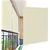 VA-Cerulean Tenda a rullo per esterni verticale, protezione solare, resistente alle intemperie, tenda avvolgibile oscurante, per finestre e porte (100 x 140 cm, beige)