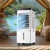 pealiritansemen Climatizzatore Senza Tubo, Raffrescatore Evaporativo Portatile con Serbatoio 15L, Telecomando, Pannello Touch, 4 Panetti Refrigeranti, Ampia Oscillazione per Casa E Camera