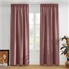 PONY DANCE Tenda Camera da Letto Corte Curtains Oscuranti per Salotto Decorazione Tenda Termica Isolante per Soggiorno con Fettuccia 2 Pezzi 140x200 CM, Rosa Selvatica