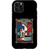 French Riviera Travel Art Studio Custodia per iPhone 11 Pro Bandiera della Costa Azzurra Francia Vintage Travel Graphic