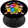 First Day Winner Dabbing Pencil Cool Sun 3 ° grado Terza elementare Ruota Spin Win Divertente Ritorno a scuola PopSockets PopGrip Adesivo