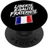 JB's France Shop Liberté Égalité Fraternité Schizzo con bandiera francese PopSockets PopGrip Adesivo