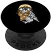 Steampunk Owls Apparel Aviator Owl Graphic Cool Pilot con occhiali Bandana Casco PopSockets PopGrip Adesivo