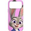 Disney Custodia per iPhone 17 Pro Max Disney Zootopia 2 Judy Hopps Bunny Rabbit Big Face Pink