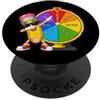 First Day Winner Dabbing Pencil Cool Sun Kindgergarten Gira la ruota per vincere divertente ritorno a scuola PopSockets PopGrip Adesivo