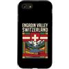 Engadin Valley Travel Art Studio Custodia per iPhone SE (2020) / 7/8 Engadin Valley Svizzera Bandiera Alpine Mountain Viaggio