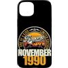 Jahrgang 1990 36. Geburtstag Awesome Custodia per iPhone 15 Plus Grande da novembre 1990 36° compleanno frase 36 anni