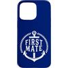 Classic Coastal Living Custodia per iPhone 15 Pro Max Design nautico First Mate Anchor