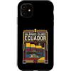 Galápagos Islands Travel Art Studio Custodia per iPhone 11 Isole Galapagos Ecuador Bandiera Viaggio Natura Grafico