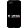 programming code PC computer nerd Langua Custodia per iPhone SE (2020) / 7/8 No, non risolverò il tuo codice