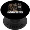 Regalo per persone divertenti della vita Mapache Aduana Aeropuerto Amante de los Unexpected Item PopSockets PopGrip Adesivo
