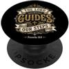 Bible Scripture Proverbs 19 9 Tees Il Signore guida i nostri passi Proverbi 16:9 Versetto della Bibbia PopSockets PopGrip Adesivo