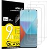 NEW'C 3 Pezzi, Vetro Temperato per Xiaomi Redmi Note 13 Pro 5G/4G, (non compatibile con Redmi Note 13 Pro+) Pellicola Prottetiva Anti Graffio, Anti-Impronte, Senza Bolle, Durezza 9H, Ultra Resistente