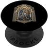 Holy Art SAN MICHAEL Medievale Cattedrale Icona Con Scudo Spada PopSockets PopGrip Adesivo