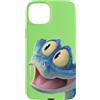 Disney Custodia per iPhone 15 Plus Disney Zootopia 2 Gary De'Snake Big Face Green
