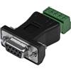StarTech Adattatore Seriale DB9 RS422/RS485 a Morsettiera, Nero (DB92422) | 2 porte, Connettore DB9 maschio, Segnale single-ended, Per automazione industriale
