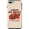 Carnivore Keto Low Carb Steak Funny Gril Custodia per iPhone 7 Plus/8 Plus I Run On Carbs Conspiracy Funny Keto Carnivore BBQ