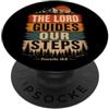 Bible Scripture Proverbs 19 9 Tees & App Il Signore guida i nostri passi Proverbi 16:9 Versetto della Bibbia PopSockets PopGrip Adesivo