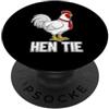 Retro For Dad Humor Sarcasm Comedy Joke Cravatta divertente gallina gallo con scritta sarcastica umoristica PopSockets PopGrip Adesivo