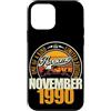 Jahrgang 1990 36. Geburtstag Awesome Custodia per iPhone 12 mini Grande da novembre 1990 36° compleanno frase 36 anni