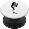 es designs Microfono d'epoca PopSockets PopGrip Adesivo