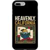 Heavenly Travel Art Studio Custodia per iPhone 7 Plus/8 Plus Bandiera celeste della California Vintage Mountain Travel Art