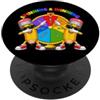 First Day Winner Dabbing Pencil Cool Sun 1 ° grado Primo Grado Ruota Ruota di Primo Grado Vincere Ritorno a Scuola PopSockets PopGrip Adesivo