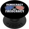 Political Beliefs Democracy Not Theocracy - Occhiali da sole con bandiera americana PopSockets PopGrip Adesivo