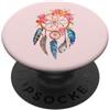 Dream Catcher Shop Acchiappasogni floreale con piume Boho Spiritual Watercolor Design PopSockets PopGrip Adesivo