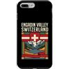 Engadin Valley Travel Art Studio Custodia per iPhone 7 Plus/8 Plus Engadin Valley Svizzera Bandiera Alpine Mountain Viaggio