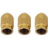 Niceminiwall Dado per albero del mulino elettrico, M7/M8 x 0,75, in acciaio, tappo a vite per smerigliatrice rotativa, lucidatura, accessori per macchine per incisione, giallo, 3 pezzi (M7 x 0,75)