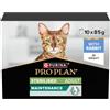 PURINA PRO PLAN | Adult STERILISED Manutenzione | Alimento Completo per Gatto Adulto Sterilizzato | Aiuta a Mantenere Una Buona Salute delle Urine | Scagliati in Salsa| Coniglio | Bustine | 10 x 85g