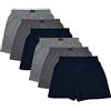 MioRalini 6 Boxer da Uomo Corto 100% Cotone, Materiale Morbido con e Senza Intervento Taglia 5-13